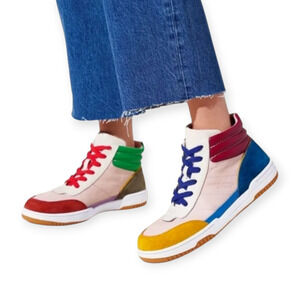 Charlotte Stone Sneakers Petrie High Top in Multi Color Size 9